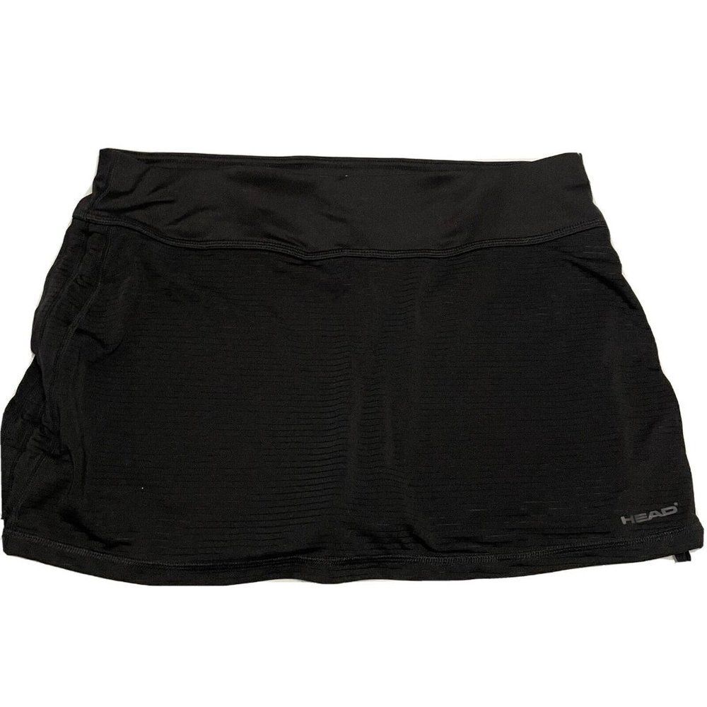 Head Activewear Women Large Stretch Tennis Golf Skort Pull On Black